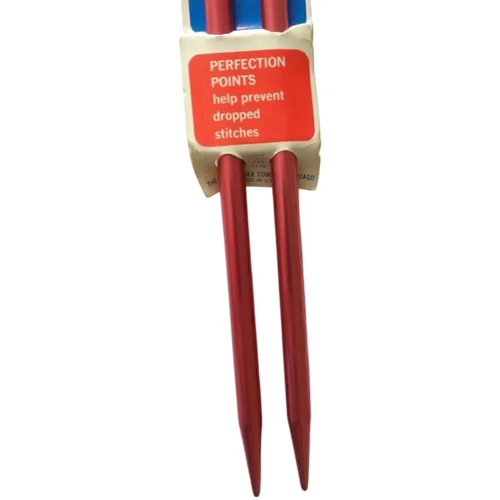 Boye Aluminum Knitting Needles‎ Size 13 Perfection Single Point 14 Inch Vintage.
